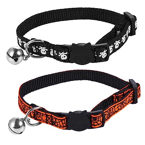 FRCOLOR Haustier Halsband Halskette 2 Stücke Haustier Krawatte Halloween Elemente Haustier Halskette Haustier Dekoration von FRCOLOR