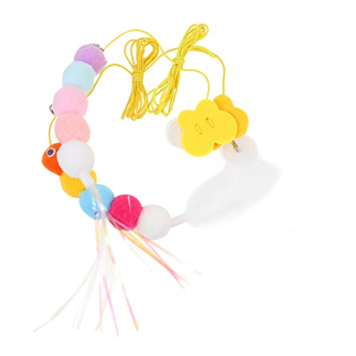 FRCOLOR 2stücke Hängendes Katzenspielzeug Interaktiver Katzenangel Mit Einstellbarem Seil Und Feder Für Kitten Und Erwachsene Katzen Fördert Spieltrieb Und Bewegung Einfach Zu FRCOLOR 2stücke Hängendes Katzenspielzeug Interaktiver Katzenangel Mit Einstellbarem Seil Und Feder Für Kitten Und Erwachsene Katzen Fördert Spieltrieb Und Bewegung Einfach Zu von FRCOLOR