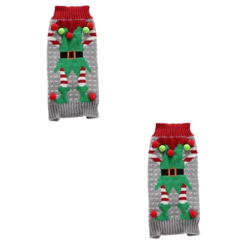 FRCOLOR 2St Hundepullover Weihnachtskleidung für Hunde Cosplay-Kleid Welpe Warmer Kunde Weihnachtspullover Haustier Welpenkleidung Hundekleidung Weihnachten Weihnachtstuch Pyjama Urlaub FRCOLOR 2St Hundepullover Weihnachtskleidung für Hunde Cosplay-Kleid Welpe Warmer Kunde Weihnachtspullover Haustier Welpenkleidung Hundekleidung Weihnachten Weihnachtstuch Pyjama Urlaub von FRCOLOR
