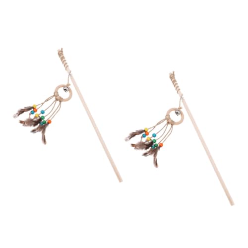 FRCOLOR 2stücke Teiliges Katzenangel Praktisches Katzenspielzeug Mit Federn Und Holzgriff Für Interaktive Spiele Und Gesunde Bewegung Für Katzen Und Kätzchen Leicht Und Tragbar FRCOLOR 2stücke Teiliges Katzenangel Praktisches Katzenspielzeug Mit Federn Und Holzgriff Für Interaktive Spiele Und Gesunde Bewegung Für Katzen Und Kätzchen Leicht Und Tragbar von FRCOLOR
