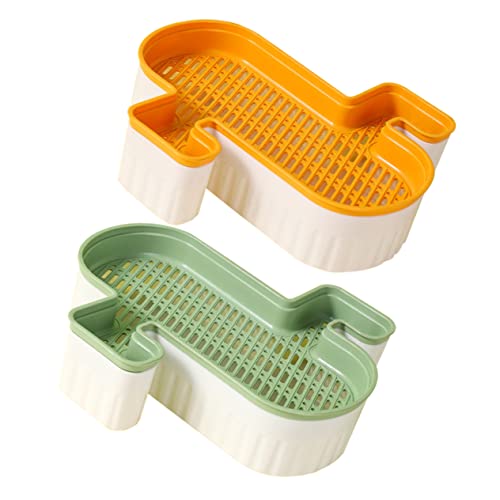 FRCOLOR 2St Pflanzkasten für Katzengras wachsende Schalen Pflanzschalen für Garten katzenminze Gemüsefach Katzengraspflanzer für Haustier Katzengras-Pflanzgefäß für den Haushalt Hydroponik von FRCOLOR