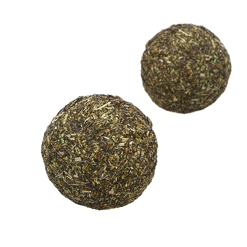 FRCOLOR Katzenminze-Spielzeug 2St Spielzeuge Katze-Minze-Kugeln Spielzeug für Haustiere Katzenminze Snacks für Katzen Minzkugeln Katzenminze-Ball von FRCOLOR