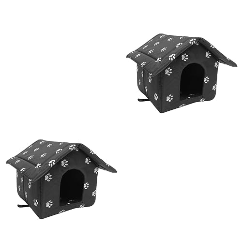 FRCOLOR 2St Zwinger für streunende Katzen Hundehütte Katzenkissen Katzenzwinger Haustier waschbares hundebett Katzenhaus im Freien Wetterfestes Katzenhaus faltbar Katzennest Lieferungen FRCOLOR 2St Zwinger für streunende Katzen Hundehütte Katzenkissen Katzenzwinger Haustier waschbares hundebett Katzenhaus im Freien Wetterfestes Katzenhaus faltbar Katzennest Lieferungen von FRCOLOR