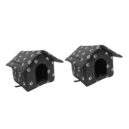 FRCOLOR 2St Zwinger für streunende Katzen haustierbett pet Bed Faltbare warme Haustierhöhle Katzenbett waschbares hundebett Outdoor-Katzenhaus für den Winter Hundehütte Kätzchen Katzennest FRCOLOR 2St Zwinger für streunende Katzen haustierbett pet Bed Faltbare warme Haustierhöhle Katzenbett waschbares hundebett Outdoor-Katzenhaus für den Winter Hundehütte Kätzchen Katzennest von FRCOLOR