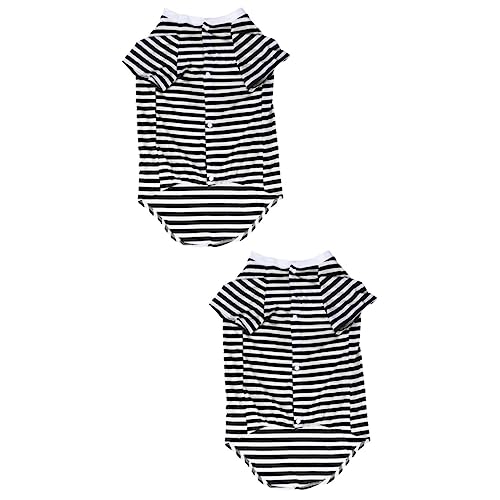FRCOLOR 2St Unterhemden für Hunde Hundeweste aus Baumwolle Sommerkleidung für Haustiere Löwe Hundekostü großes Hundeshirt Hundet-Shirt Hundehemden Samojede Hundekleidung mittlerer Hund von FRCOLOR