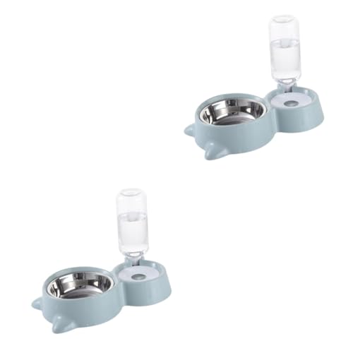 FRCOLOR 2 Stücke Automatische Pet Fütterung Schalen Katze Hund Schüssel Wasser Feeder Pet Liefert von FRCOLOR