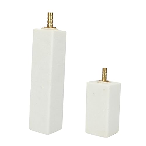 FRCOLOR 2st Feiner Nebelausströmerstein Aquariumbelüfter Air-Stone-bar Aquarium Luftstein Diffusor-ausströmer Luftverteiler Hydrokultur Stein Luftblasenpumpe Keramik Weiß Blasenstein von FRCOLOR