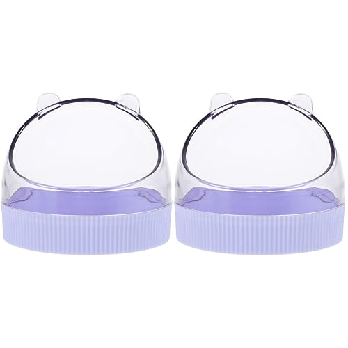 FRCOLOR 2stücke Transparente Futterschale Für Kleintiere Hamster Und Chinchillanapf Aus Acryl rutschfest Und Langlebig Für Meerschweinchen Und Andere Haustiere von FRCOLOR