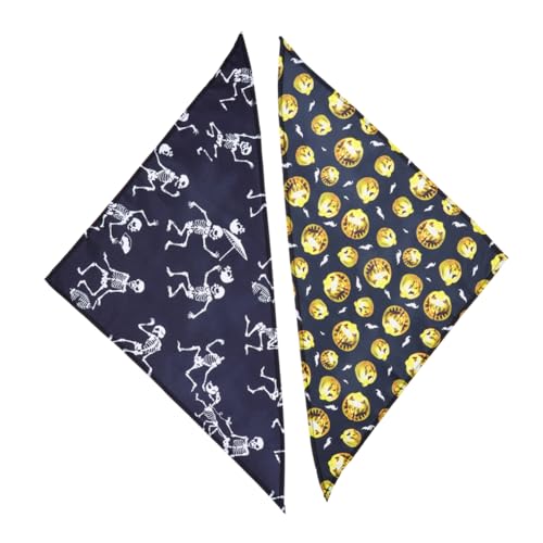 FRCOLOR 2St Halloween-Haustier-Dreiecksschal Speichelhandtuch für Haustiere Halloween-Kragenbandana Halloween Hundebandana Halloween Hundehalsband Haustier-Lätzchen FRCOLOR 2St Halloween-Haustier-Dreiecksschal Speichelhandtuch für Haustiere Halloween-Kragenbandana Halloween Hundebandana Halloween Hundehalsband Haustier-Lätzchen von FRCOLOR