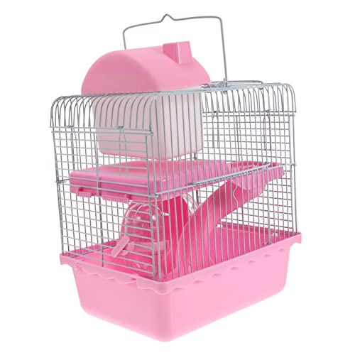 FRCOLOR 2st Hamsterkäfig Meerschweinchen Käfig Spielzeug Reisen Haustiernest Plastik Erdfarben von FRCOLOR