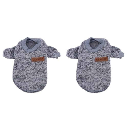FRCOLOR 2st Haustier-Pullover Hundepullover Haustier Warmer Pullover Welpenpullover Haustier Wintermantel Herbst Und Winter Hundekleidung FRCOLOR 2st Haustier-Pullover Hundepullover Haustier Warmer Pullover Welpenpullover Haustier Wintermantel Herbst Und Winter Hundekleidung von FRCOLOR