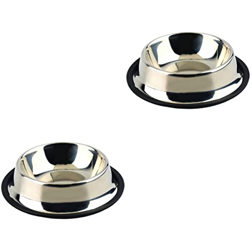 FRCOLOR 2st Hundenäpfe Aus Edelstahl Mit Gummiboden Katzennapf Aus Metall Hundefutter Gericht Rostfreier Haustiernapf Wassernapf Für Welpen Welpenschale Schüssel Kleiner Hund Tablett FRCOLOR 2st Hundenäpfe Aus Edelstahl Mit Gummiboden Katzennapf Aus Metall Hundefutter Gericht Rostfreier Haustiernapf Wassernapf Für Welpen Welpenschale Schüssel Kleiner Hund Tablett von FRCOLOR
