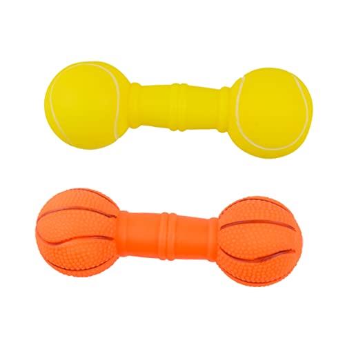 FRCOLOR 2St Hundespielzeug Kauspielzeug tierisches Spielzeug interaktives Spielzeug stressabbau Spielzeug Hantel Spielzeuge Vinyl-Spielzeug für Haustiere Welpenspielzeug FRCOLOR 2St Hundespielzeug Kauspielzeug tierisches Spielzeug interaktives Spielzeug stressabbau Spielzeug Hantel Spielzeuge Vinyl-Spielzeug für Haustiere Welpenspielzeug von FRCOLOR