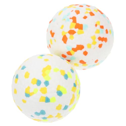 FRCOLOR 2st Hundespielzeugball Beißspielzeug Für Hunde Bälle Für Hunde Welpenbälle Quietschende Bälle Für Haustiere Hund Kleine Bälle Spielzeuge E-TPU Emulsion Der Hund von FRCOLOR