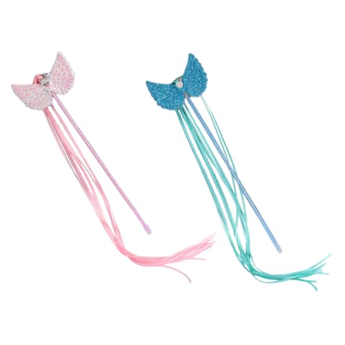 FRCOLOR 2stücke Interaktive Katzenangel Mit Engelflügeln Und Quasten Spielzeug Für Katzen Pet Teaser Stick Und Fördert Aktivität Und Training Der Natürlichen Instinkte FRCOLOR 2stücke Interaktive Katzenangel Mit Engelflügeln Und Quasten Spielzeug Für Katzen Pet Teaser Stick Und Fördert Aktivität Und Training Der Natürlichen Instinkte von FRCOLOR