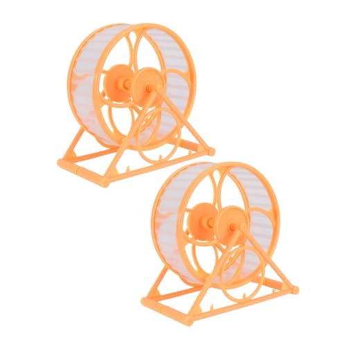 FRCOLOR Laufrad Für Hamster Geräuscharmes Design Chinchilla-Rad Für Meerschweinchen Ratten Interaktives Spielzeug Für Haustiere von FRCOLOR