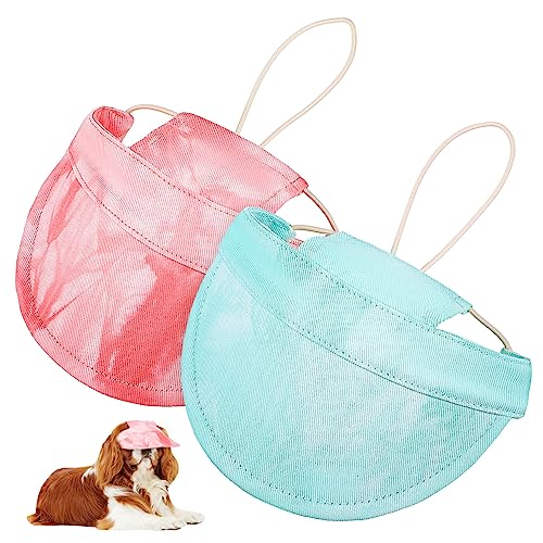 FRCOLOR Verstellbarer Sonnenhut Aus Weicher Baumwolle Für Haustiere Mit Ohrlöchern Hunde-Baseballkappe Für Strand Und Camping von FRCOLOR