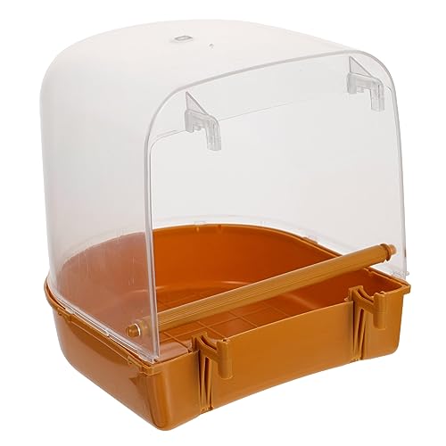 FRCOLOR 2st Papagei Badewanne Vogel Badewanne Zubehör Zum Vogelbaden Nymphensittich-badebecken Vogelkäfigbad Zubehör Für Vogelkäfige Vogelbadwürfel PVC-Material Haustier Kleiner Papagei von FRCOLOR