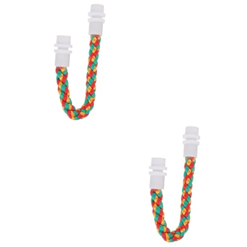 FRCOLOR 2stücke Kletterseil Für Vögel Lustiges Papageienspielzeug Aus Natürlichem Baumwollseil Bissfest Für Käfige Und Kleine Haustiere Dekorativ Und Kreativ Für Wellensittiche Und FRCOLOR 2stücke Kletterseil Für Vögel Lustiges Papageienspielzeug Aus Natürlichem Baumwollseil Bissfest Für Käfige Und Kleine Haustiere Dekorativ Und Kreativ Für Wellensittiche Und von FRCOLOR