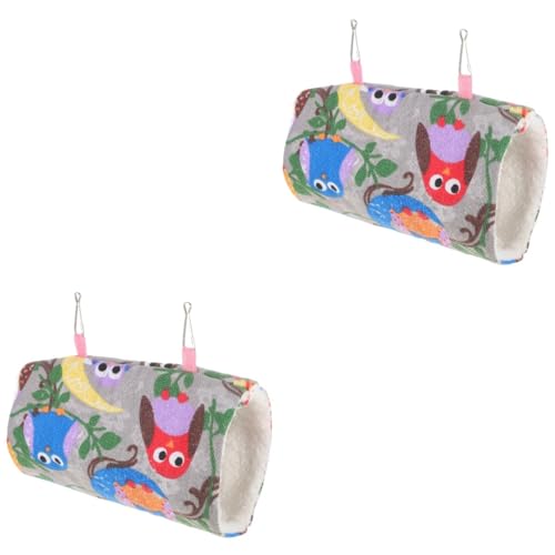 FRCOLOR 2 Stücke Gemütliche Hamster Nest Tunnel Hängematte Für Guinea Pig Chinchilla Hamster Spielzeug FRCOLOR 2 Stücke Gemütliche Hamster Nest Tunnel Hängematte Für Guinea Pig Chinchilla Hamster Spielzeug von FRCOLOR