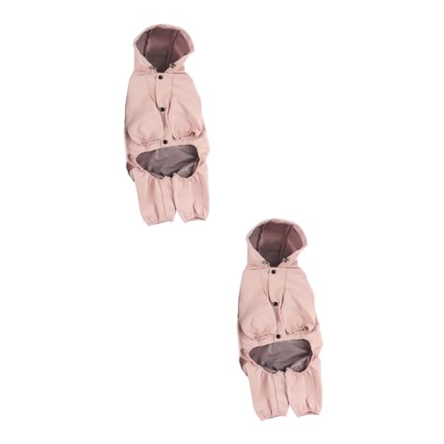FRCOLOR 2st Regenmantel Für Haustiere Hunderegenmäntel Für X-große Hunde Hunde-Outfits Hund Regen Hoodie Haustier Hoodie Regenanzug Haustierzubehör Mit Kapuze Jackenstoff Golden Retriever von FRCOLOR