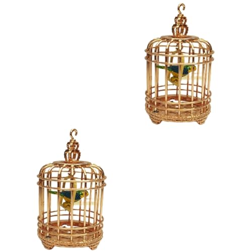 FRCOLOR 2st Simulierter Vogelkäfig Dekoration Für Zu Hause Vogelkäfige Für Papageien Miniatur-vogelkäfig Singen Mini-käfig-Modell Vogelspielzeug Metalldekor Vogel Aus Metall Haushalt FRCOLOR 2st Simulierter Vogelkäfig Dekoration Für Zu Hause Vogelkäfige Für Papageien Miniatur-vogelkäfig Singen Mini-käfig-Modell Vogelspielzeug Metalldekor Vogel Aus Metall Haushalt von FRCOLOR