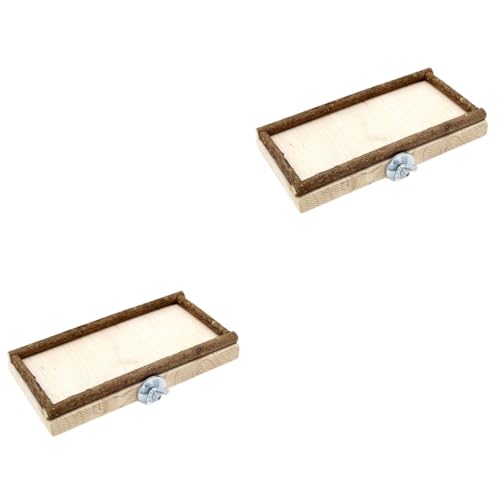 FRCOLOR 2stücke Parrot Futterbox Aus Holz Sprungbrett-Spielzeug Für Papageien Nymphensittiche Und Andere Kleine Vögel Sicheres Material Installieren Fördert Bewegung Und Koordination FRCOLOR 2stücke Parrot Futterbox Aus Holz Sprungbrett-Spielzeug Für Papageien Nymphensittiche Und Andere Kleine Vögel Sicheres Material Installieren Fördert Bewegung Und Koordination von FRCOLOR