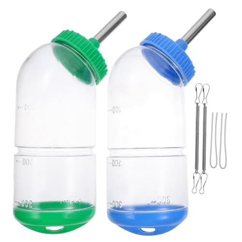 FRCOLOR 2st Trinkbrunnen Für Haustiere Hamster Wasserflasche Automatische Futtermittel Für Kleintiere Hasenwasserflasche Kein Tropfen Wasserspender Hase Werkzeug Ball Eichhörnchen Plastik von FRCOLOR
