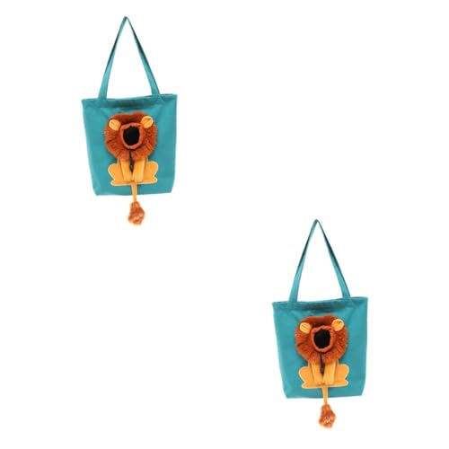 FRCOLOR Groß 2st Umhängetasche Katzentragetasche Kawaii Tragetaschen Süße Stofftaschen Reisetragetasche Für Haustiere Einzelne Umhängetasche Geschenktasche Modellieren Einkaufen Segeltuch von FRCOLOR