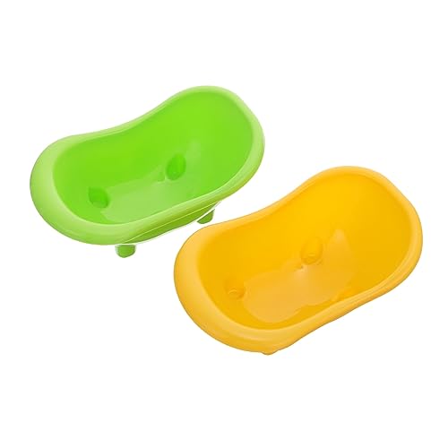 FRCOLOR Papageien-duschwanne Vogelbadewanne Sitzstange 2 Stück Tragbares Vogelreinigungsbecken Zur Staubentfernung von FRCOLOR