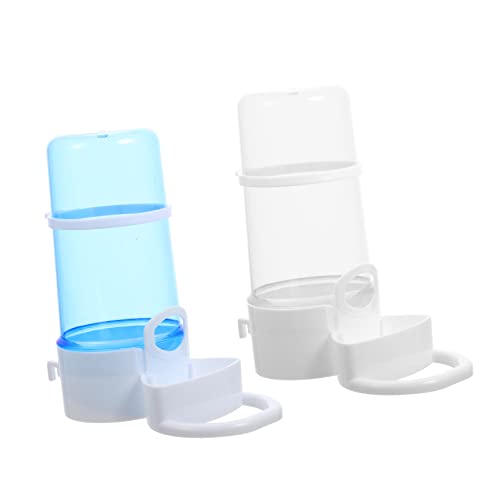 FRCOLOR 2st Vogelfütterer Automatische Vogelwasserflasche Wasserflasche Vogelhäuschen Automatischer Futterspender Automatischer Wasserspender Für Vögel Hamster Vogeltrinker Plastik Füttern von FRCOLOR