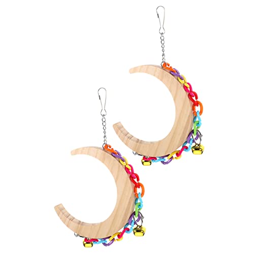 FRCOLOR Vogel Steht für Papageien 2 Stücke Sittich Käfig Schaukel Spielzeug Vogel Mond Schaukel Barsch FRCOLOR Vogel Steht für Papageien 2 Stücke Sittich Käfig Schaukel Spielzeug Vogel Mond Schaukel Barsch von FRCOLOR