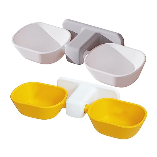 FRCOLOR 2st Wasserspender Für Haustiere Doppelfutternäpfe Für Haustiere Hündchenschüsseln Erhöhter Futterautomat Für Hunde Wandmontierter Hundenapf Plastik Wandbehang Lebensmittel FRCOLOR 2st Wasserspender Für Haustiere Doppelfutternäpfe Für Haustiere Hündchenschüsseln Erhöhter Futterautomat Für Hunde Wandmontierter Hundenapf Plastik Wandbehang Lebensmittel von FRCOLOR