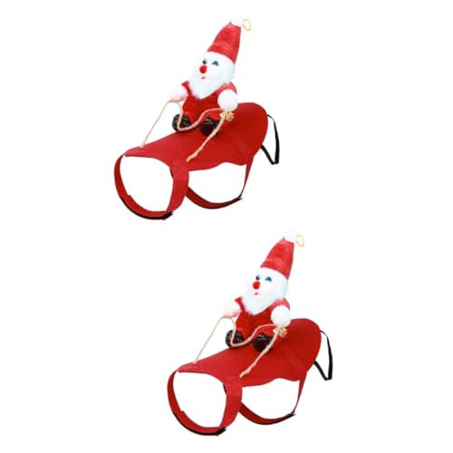 FRCOLOR 2 Stück Hundemäntel Für Große Hunde Weihnachtskleidung Für Haustiere Weihnachtsmannkostüm Modisch Und Bequem FRCOLOR 2 Stück Hundemäntel Für Große Hunde Weihnachtskleidung Für Haustiere Weihnachtsmannkostüm Modisch Und Bequem von FRCOLOR