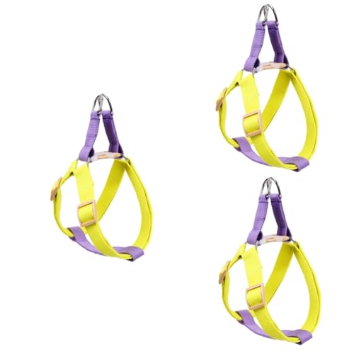 FRCOLOR 3 STK Hundegeschirr in Farbe Straps Kein Hundegeschirr Brustkleidung Für Hunde Reflektorweste Tanktops Wanderweste Gepolstert Polyesterband Violett Reisen Draussen FRCOLOR 3 STK Hundegeschirr in Farbe Straps Kein Hundegeschirr Brustkleidung Für Hunde Reflektorweste Tanktops Wanderweste Gepolstert Polyesterband Violett Reisen Draussen von FRCOLOR