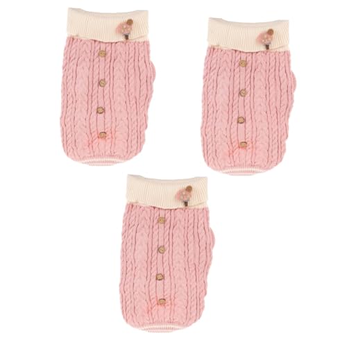 FRCOLOR 3 STK Kleidung Für Haustiere Welpenpyjama Thermisch Rollkragenpullover Für Haustiere Hundebekleidung Winterpullover Für Welpen Süße Hundepullover Shirt Herbst Und Winter Gestrick FRCOLOR 3 STK Kleidung Für Haustiere Welpenpyjama Thermisch Rollkragenpullover Für Haustiere Hundebekleidung Winterpullover Für Welpen Süße Hundepullover Shirt Herbst Und Winter Gestrick von FRCOLOR