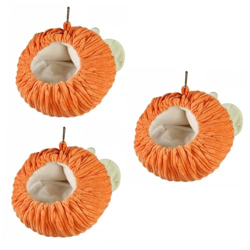 FRCOLOR 3 Stücke Haustier Schlaf Nest Kreative Kürbis Form Hängematte Für Hamster Eichhörnchen Chinchilla Warme Bett Haken FRCOLOR 3 Stücke Haustier Schlaf Nest Kreative Kürbis Form Hängematte Für Hamster Eichhörnchen Chinchilla Warme Bett Haken von FRCOLOR