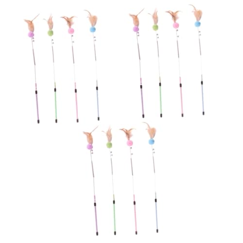FRCOLOR 3 Sätze 4 STK Federkatze Teaser Katzenspielzeug Spielzeug Für Haustiere Katzen-Teaser-Stick Feder Teaser Zauberstab Spielzeug Zum Necken Von Katzen Plüschkugel Plastik Stahldraht FRCOLOR 3 Sätze 4 STK Federkatze Teaser Katzenspielzeug Spielzeug Für Haustiere Katzen-Teaser-Stick Feder Teaser Zauberstab Spielzeug Zum Necken Von Katzen Plüschkugel Plastik Stahldraht von FRCOLOR