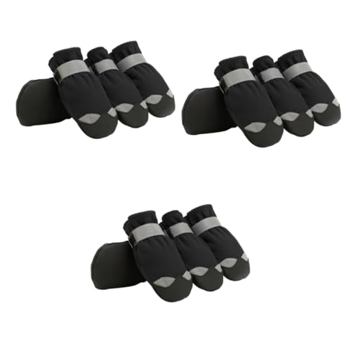 FRCOLOR 3 Sets Hundestiefel Für Schnee Und Kaltes Wetter Helle Und Reflektierende Laufsohle – Hundeschuhe von FRCOLOR