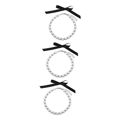 FRCOLOR 3 Sätze Perlenhalsband Für Haustiere Katze Hochzeitskragen Perlenhalsband Für Große Hunde Für Welpen Süße Hundehalsbänder Einstellen Und Hunde Weiß Imitationsperlen FRCOLOR 3 Sätze Perlenhalsband Für Haustiere Katze Hochzeitskragen Perlenhalsband Für Große Hunde Für Welpen Süße Hundehalsbänder Einstellen Und Hunde Weiß Imitationsperlen von FRCOLOR
