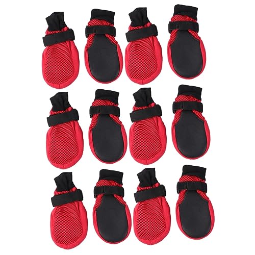 FRCOLOR 3 Sets Atmungsaktive Mesh-hundeschuhe Für Welpen Nicht-Sole Hundestiefel Rot Größe FRCOLOR 3 Sets Atmungsaktive Mesh-hundeschuhe Für Welpen Nicht-Sole Hundestiefel Rot Größe von FRCOLOR