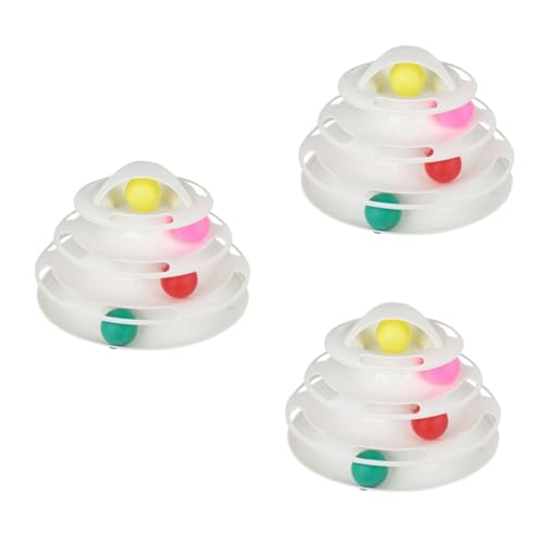 FRCOLOR 3 Stück 4 Trainingsspielzeug Für Katze Haustierspielzeug Kugelbahn Für Katzenspielzeug Spielzeug Für Haustiere Spielzeuge Interaktives Spielzeug Turm Weiß Kätzchen Fitness Bissfest FRCOLOR 3 Stück 4 Trainingsspielzeug Für Katze Haustierspielzeug Kugelbahn Für Katzenspielzeug Spielzeug Für Haustiere Spielzeuge Interaktives Spielzeug Turm Weiß Kätzchen Fitness Bissfest von FRCOLOR