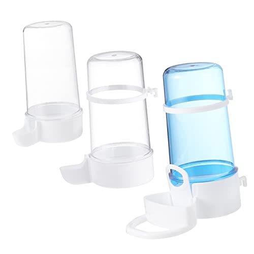 3St Automatischer Trinkbrunnen Automatische Tränke für Haustiere Trinkgeschirr aus Kunststoff Vogel Fütterer Wassernapf für Haustiere Haustierzubehör Hase Trinkschale Käfig Plastik von FRCOLOR