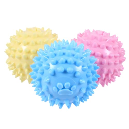 FRCOLOR 3St Ball zur Zahnreinigung interaktives Spielzeug Stress reduzieren Kauspielzeug kleine Hundebälle Spielzeuge Hundespielzeug Backenzahnspielzeug für Hunde Hündchen Dornkugel TPR FRCOLOR 3St Ball zur Zahnreinigung interaktives Spielzeug Stress reduzieren Kauspielzeug kleine Hundebälle Spielzeuge Hundespielzeug Backenzahnspielzeug für Hunde Hündchen Dornkugel TPR von FRCOLOR