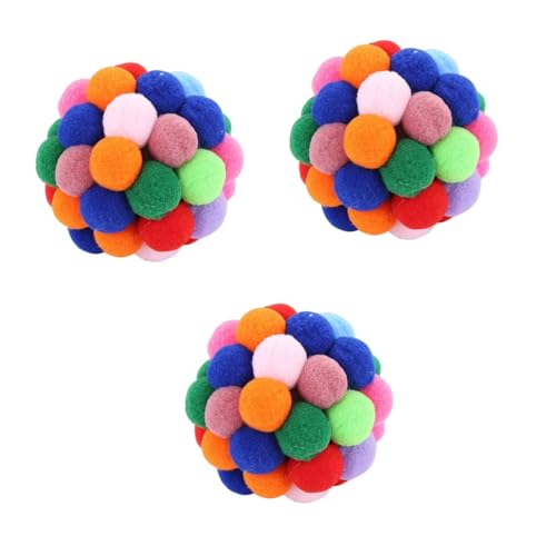 FRCOLOR 3st Spielzeug Für Haustiere Interaktive Katze Crinkle-Ball Für Katzen Kauspielzeug Katze Bommel Plüschkatze Interaktives Spielzeug Flauschige Einstellen Handbuch FRCOLOR 3st Spielzeug Für Haustiere Interaktive Katze Crinkle-Ball Für Katzen Kauspielzeug Katze Bommel Plüschkatze Interaktives Spielzeug Flauschige Einstellen Handbuch von FRCOLOR
