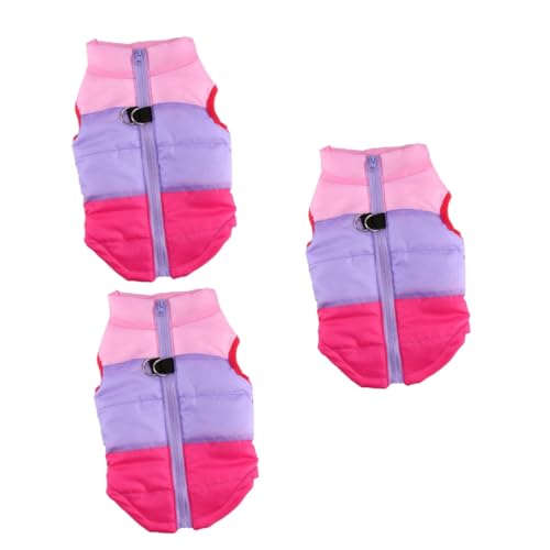 FRCOLOR 3St Hundejacke Mantel Pullover Kleidung lila Haustier Wintermantel Pferdepflege Tarnung Hamsterversteck Keramik Kleider Warmer Haustiermantel Haustierzubehör der Hund Weste Violett FRCOLOR 3St Hundejacke Mantel Pullover Kleidung lila Haustier Wintermantel Pferdepflege Tarnung Hamsterversteck Keramik Kleider Warmer Haustiermantel Haustierzubehör der Hund Weste Violett von FRCOLOR