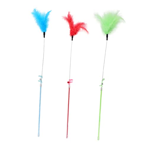 FRCOLOR 3stücke Katzenangel Mit Glocke Interaktives Katzenspielzeug Zur Stressbewältigung Aus Hochwertigem Material Fördert Bewegung Und Freude Für Katzen FRCOLOR 3stücke Katzenangel Mit Glocke Interaktives Katzenspielzeug Zur Stressbewältigung Aus Hochwertigem Material Fördert Bewegung Und Freude Für Katzen von FRCOLOR