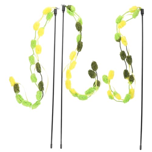 FRCOLOR 3stücke Teiliges Interaktives Katzenspielzeug Farbenfrohe Katzenangel Mit Teaser Für Indoor-Katzen Fördert Spiel Und Bewegung Geeignet Für Kätzchen Und Erwachsene Katzen FRCOLOR 3stücke Teiliges Interaktives Katzenspielzeug Farbenfrohe Katzenangel Mit Teaser Für Indoor-Katzen Fördert Spiel Und Bewegung Geeignet Für Kätzchen Und Erwachsene Katzen von FRCOLOR