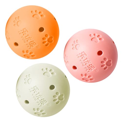 FRCOLOR 3St Katzenkugel sankastenspielsachen cat Activity cat Toys katzenbedarf katzenball Katzenzubehör katzenbälle Katzen spielsachen katzenratgeber Haustier Spielzeug die Klingel von FRCOLOR