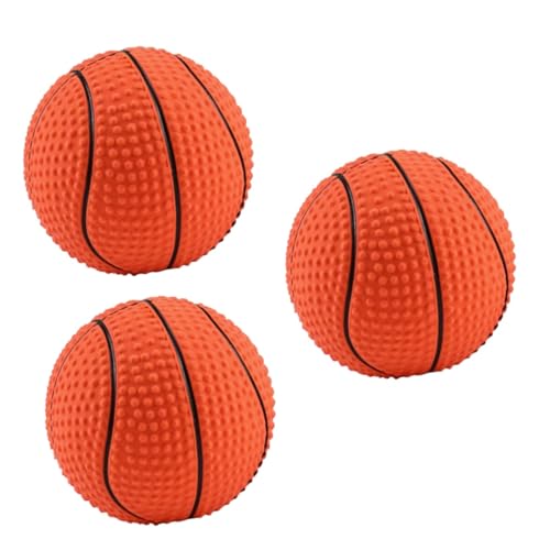 FRCOLOR 3stücke Basketball-förmiges Hundespielzeug Geräuschfunktion Kauspielzeug Für Kleine Hunde Fördert Zahnpflege Und Sorgt Für Spielspaß Für Gesunde Zähne Und Glückliche FRCOLOR 3stücke Basketball-förmiges Hundespielzeug Geräuschfunktion Kauspielzeug Für Kleine Hunde Fördert Zahnpflege Und Sorgt Für Spielspaß Für Gesunde Zähne Und Glückliche von FRCOLOR